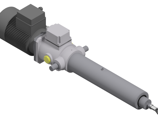 linear actuator in-line motor EC AC