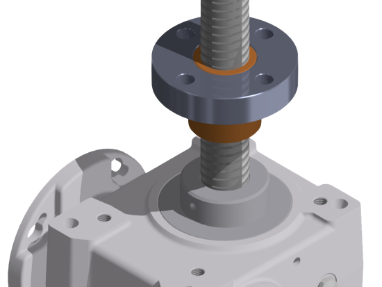 rotating screw jack