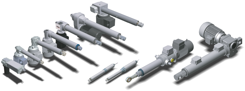 linear actuators range of products mecvel