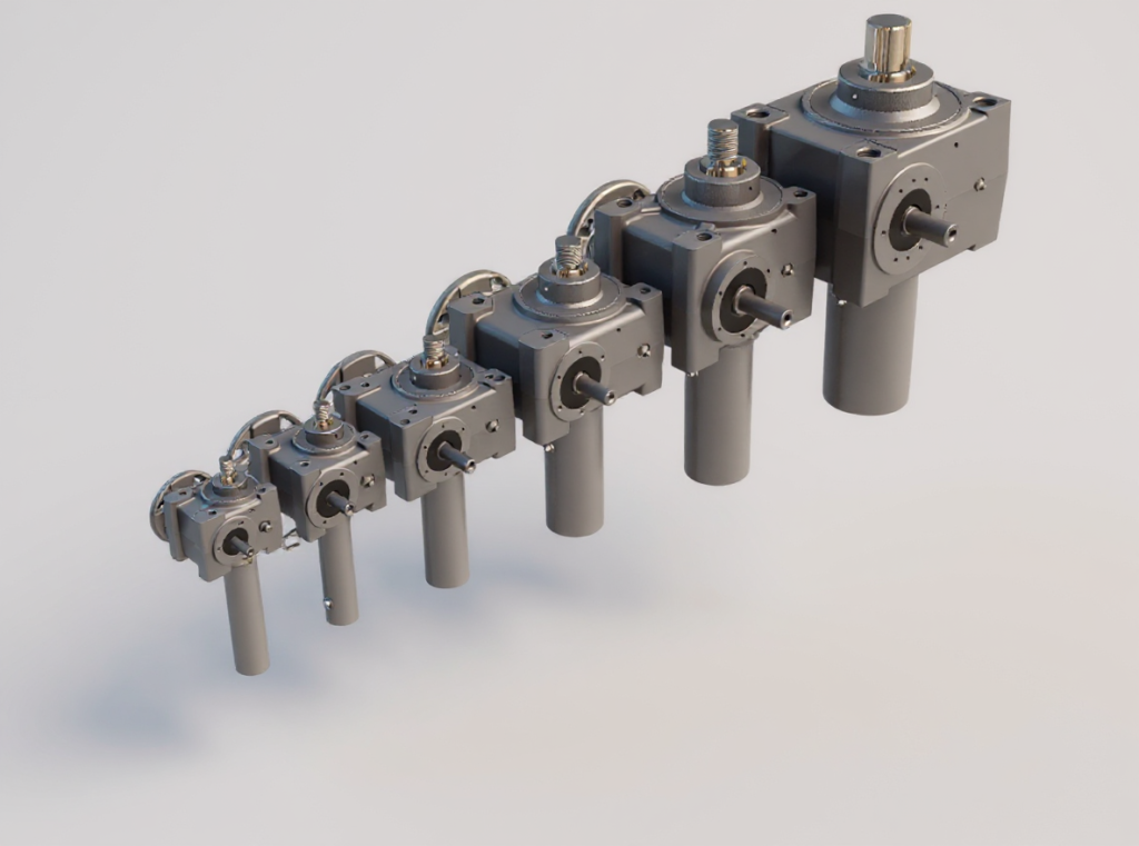 Translating screw jacks model HT