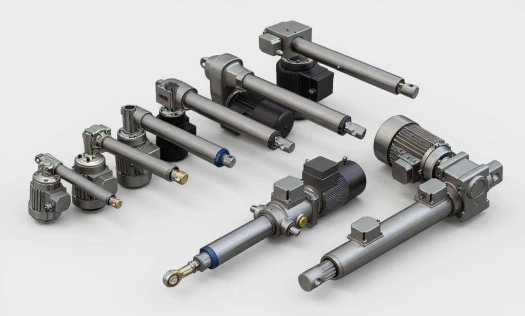 Electric linear actuators powered with Alternated Current AC